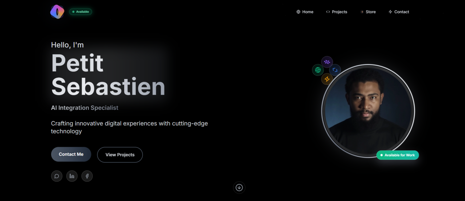 Modern, responsive portfolio template