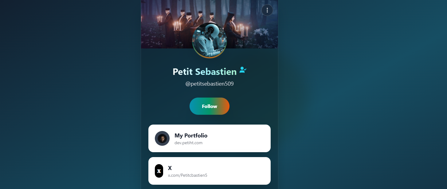 A beautiful, modern link-in-bio application built with React